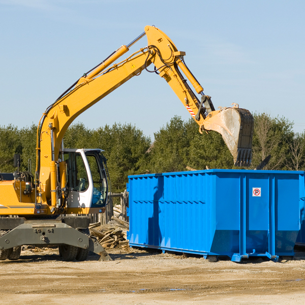 are there any restrictions on where a residential dumpster can be placed in Miranda CA